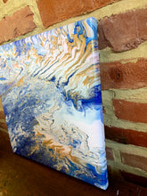 Load image into Gallery viewer, Golden Fire & Ice (Set of 2) - 12x12" Stretched Canvas Originals