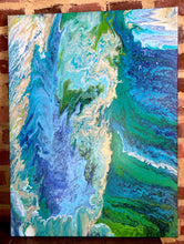 Load image into Gallery viewer, Shores From Space - 18x24" Stretched Canvas Original