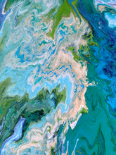 Load image into Gallery viewer, Shores From Space - 18x24" Stretched Canvas Original