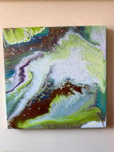 Load image into Gallery viewer, Shining Bronze Pastures - 12x12" Gesso Wood Board Original