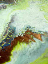 Load image into Gallery viewer, Shining Bronze Pastures - 12x12" Gesso Wood Board Original