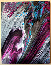 Load image into Gallery viewer, Metallic Galaxy - 11x14" Gesso Primed Wood Board Original