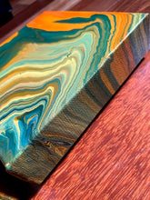 Load image into Gallery viewer, Geologic Oranges (Set of 2) - 6x6" Deep Stretched Canvas Original