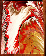 Load image into Gallery viewer, Red Waves - 11x14" Stretched Canvas Original