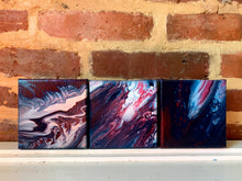 Load image into Gallery viewer, Patriotic Squares (Set of 3) - 4x4" Deep Stretched Canvas Originals