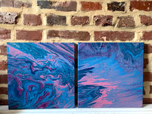 Load image into Gallery viewer, Chaos & Calm (Set of 2) - 12x12" Stretched Canvas Originals