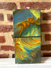 Load image into Gallery viewer, Opal Earthy Hues (Set of 2) - 6x6" Deep Stretched Canvas Original