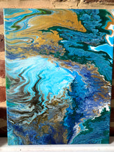 Load image into Gallery viewer, Earth from Space - 11x14" Stretched Canvas Original