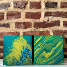 Load image into Gallery viewer, Tropical Vacation (Set of 2) - 8x8" Stretched Canvas Originals