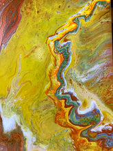 Load image into Gallery viewer, Energetic Bubbles - 11x14" Gesso Wood Board Original