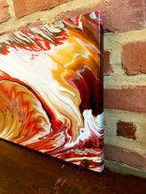 Load image into Gallery viewer, Red Waves - 11x14&quot; Stretched Canvas Original
