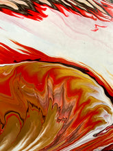 Load image into Gallery viewer, Red Waves - 11x14&quot; Stretched Canvas Original
