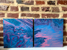 Load image into Gallery viewer, Chaos &amp; Calm (Set of 2) - 12x12&quot; Stretched Canvas Originals
